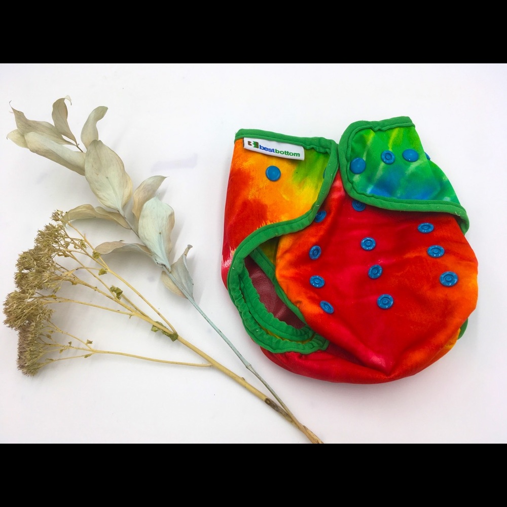 Tie-dye diaper cover